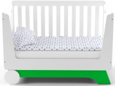 Ліжечко-трансформер IndigoWood Nova Kit 124,5x63,5cm green / white